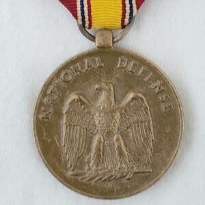 WORLD WAR II NATIONAL DEFENECE SERVICE MEDAL ORIGINAL